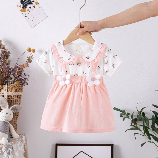 Korean version of baby girl clothing