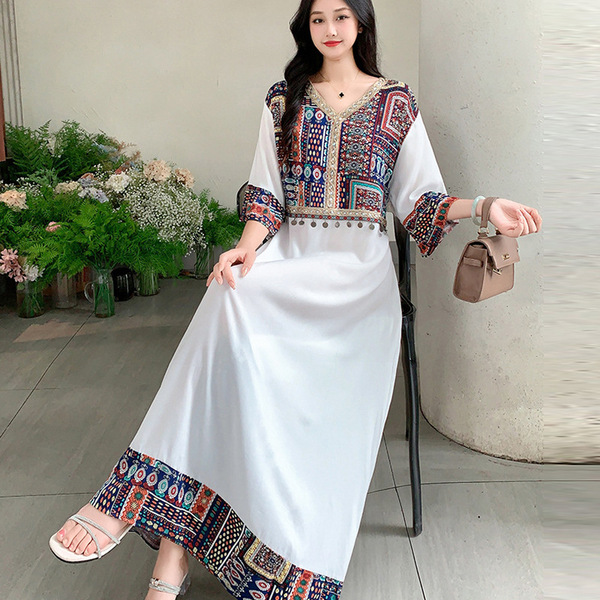 Retro Ethnic Beach Dress