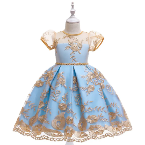 Flower Girl Dress Wedding, Kid Prom Ball Gown 4-10 Years