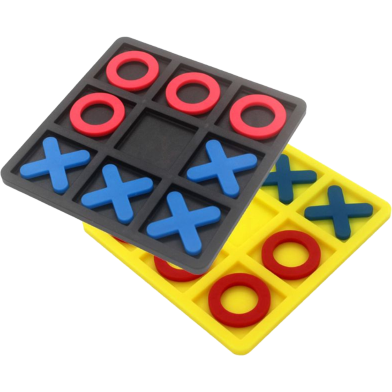 OOTDTY Tic Tac Toe Cognitive Learning Educational OX Chess Board Game Any Color.