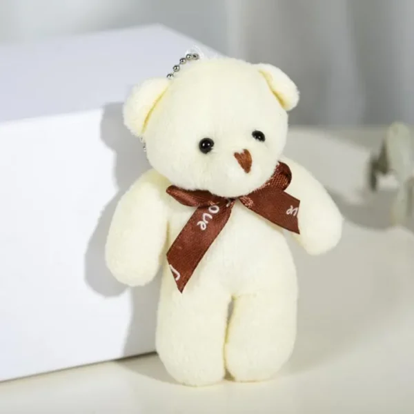 Little Bear Plush Doll Keychain Children Backpack Pendant Kawaii Bear Toy Small Pendant Doll